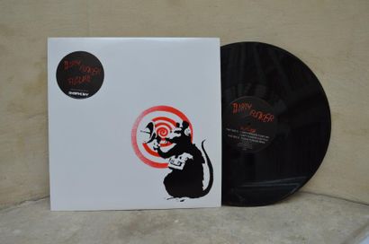 BANKSY BANKSY, Dirty Funker - Future (Radar Rat), sérigraphie sur pochette de vinyle...