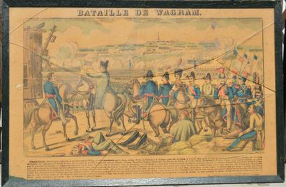 null PELLERIN à Epinal. Suite de QUATRE GRAVURES sur les batailles Napoléoniennes...