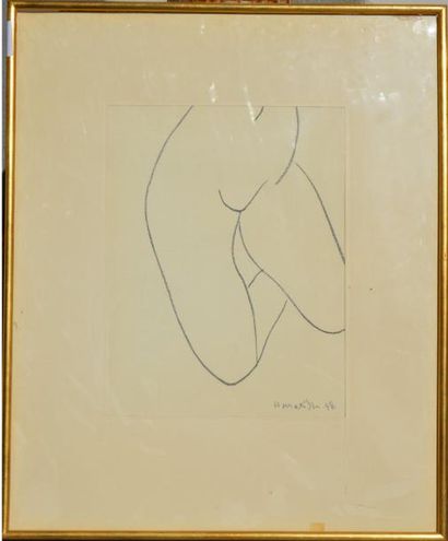 Henri MATISSE (1869-1954), ventre de femme,...