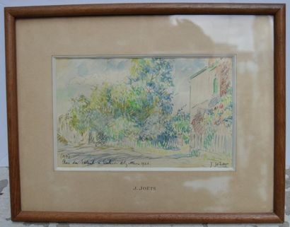 Jules JOETS (1884-1959), Rue de soleil à...