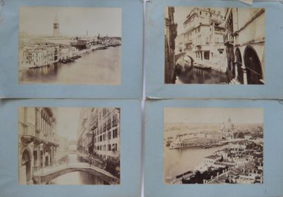 null Photographe ITALIEN fin XIX-début XX ème, VUES de Venise, suite de 9 tirages...