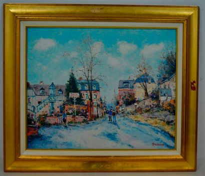 null Jean-Pierre DUBORD (né en 1949), Ferme Saint Siméon, huile sur toile signée...