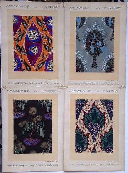 null Eugène Alain SEGUY (1889-1985), Samarkande. 20 compositions en couleurs dans...