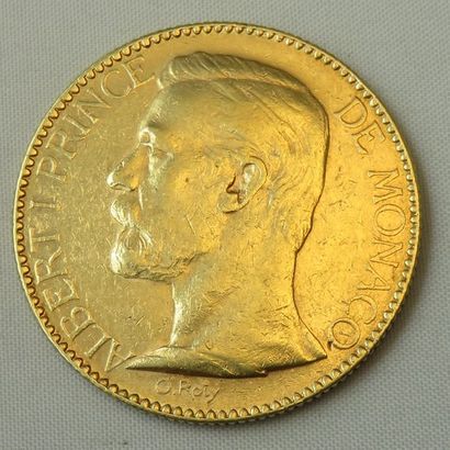 null MONACO. ALBERT I (1889-1922). 100 francs. 1891. (G. 124). Or: 32 g. Très Be...