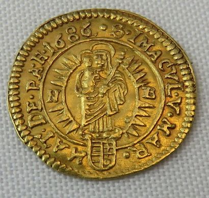 null AUTRICHE. LEOPOLD I (1657-1701). 1/6ème de ducat. Nagybanya. (Fr. 154, Heirinek...