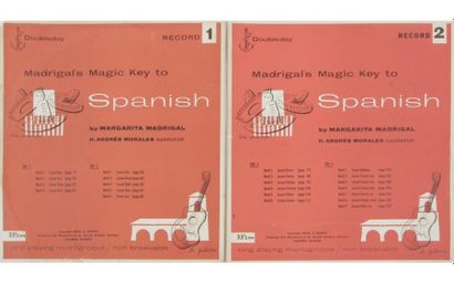 null ANDY WARHOL. VOL.1 et VOL.2 "Madrigal Magic Key to Spanish". Impression sur...