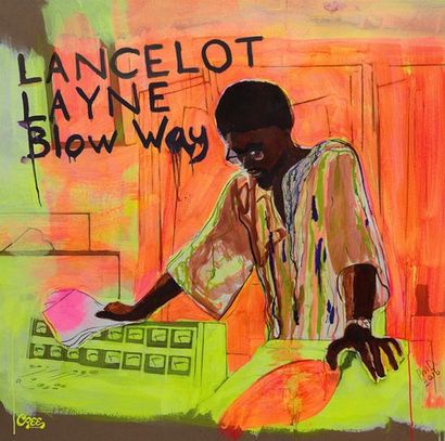 null PETER DOIG. Lancelot LAYNE ?"Blow ’Way" 2017. Impression sur pochette disque....