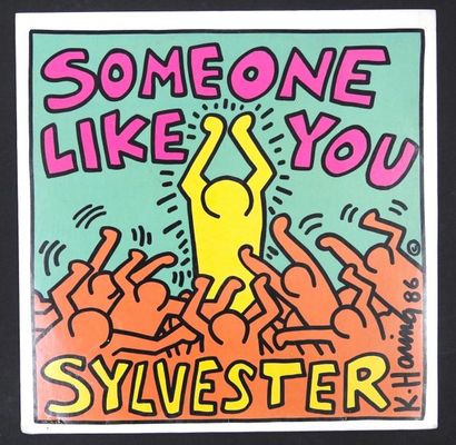 null KEITH HARING. SYLVESTER "Someone like you" Impression sur pochette disque vinyl....
