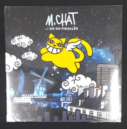 null M. CHAT. "Feat. Go Go Pigalle". Disque couleur. Impression sur pochette disque....