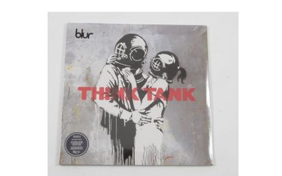 null BANKSY . BLUR "Think Tank" Album. Impression sur pochette disque. 31 x 31 c...