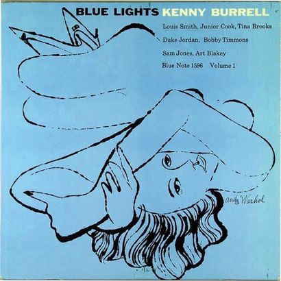 null ANDY WARHOL. KENNY BURRELL "Blue Lights, Vol. 1" 1973. Impression sur pochette...