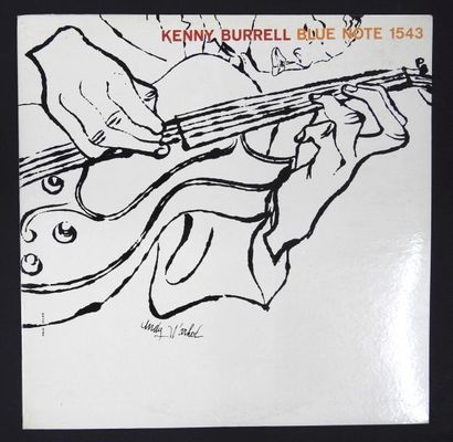 null ANDY WARHOL. KENNY BURRELL. Impression sur pochette disque. 31 x 31 cm.