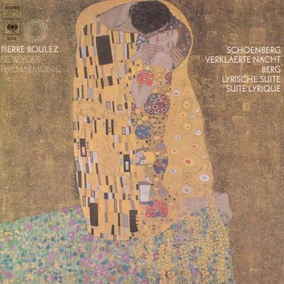 null GUSTAVE KLIMT. Pierre BOULEZ. Impression sur pochette disque 31 x 31 cm