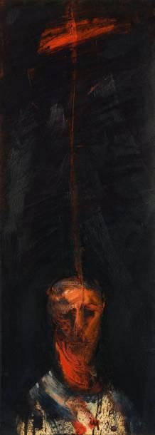 null Ismaël YILDIRIM (né en 1946), Sans titre, 2004, huile sur papier marouflé sur...