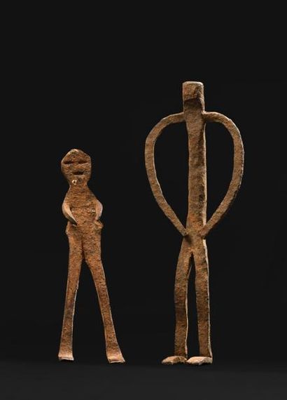 null FER DE PROTECTION Lobi, Burkina Faso. 

Haut.: 19 cm. Personnage stylisé en...