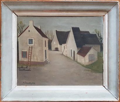 null Raymond DAUSSY (1918), Vue de Village, 1944, huile signée et datée. 37,5 x 46...