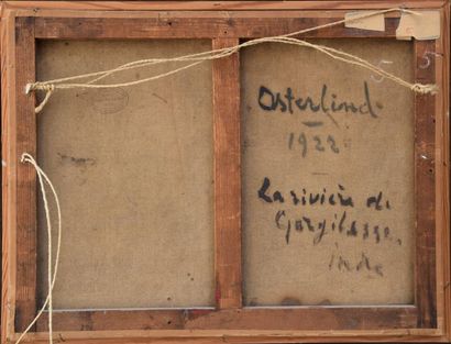 null Anders OSTERLIND (1887-1960), La rivière de Gargilesse, 1922, huile sur toile...