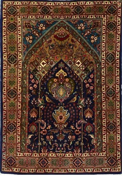null Paire tapis persan TABRIZ. 150 x 100 cm.