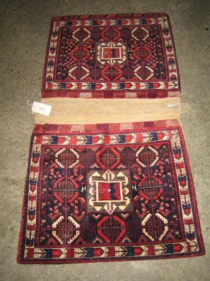 null Original BI-SAC QUASGAI. Iran, milieu XX ème. 162 x 085 cmm. Boné tat. 