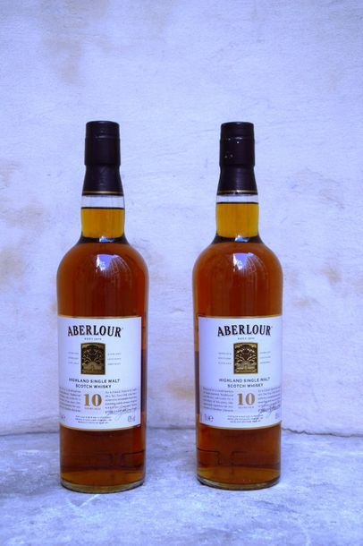 null 2 bouteilles SCOTCH WHISKY "Highland Single Malt", Aberlour 