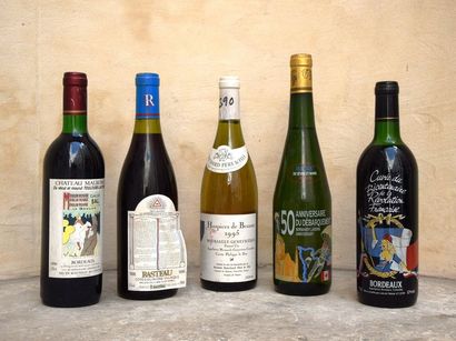 null Ensemble de 5 bouteilles (dont 1 Meursault "Philippe Le Bon" mise Bouchard des...
