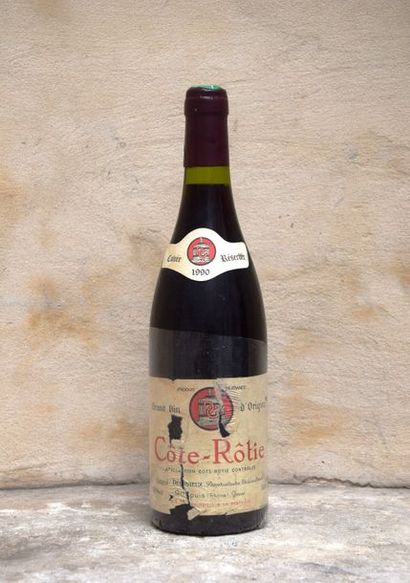 null 1 bouteille CÔTE-RÔTIE "cuvée Réservée", Gentaz-Dervieux 1990 (ea) 