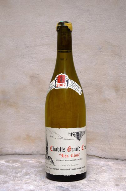null 1 bouteille CHABLIS "Les Clos", Dauvissat 2007 (capsule cire endommagée) 