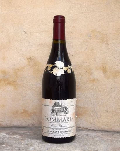 null 1 bouteille POMMARD "Croix Blanche", Vaudoisey-Creusefond 2004 (ea, elt) 