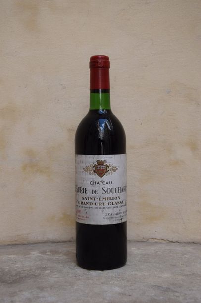 null 1 bouteille CH. FAURIE DE SOUCHARD, Grand Cru St-Emilion 1983 (ets, J) 