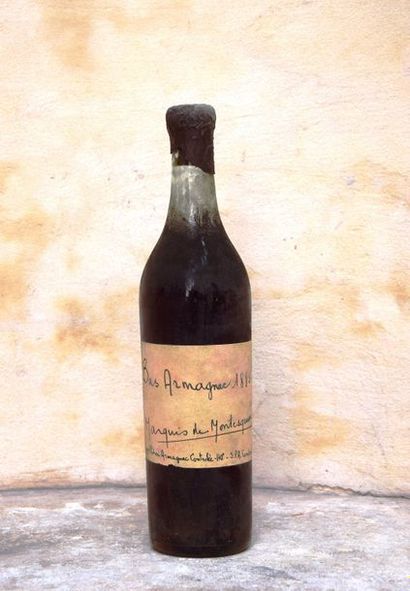 null 1 bouteille BAS-ARMAGNAC Marquis de Montesquiou 1885 