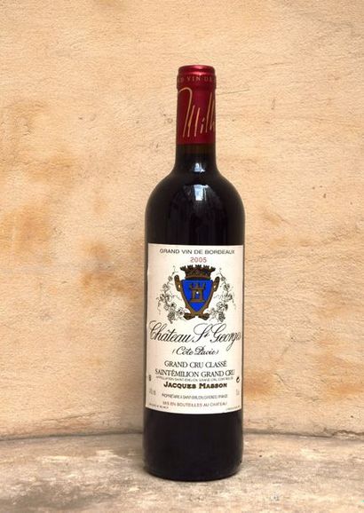 null 1 bouteille CH. SAINT GEORGES-CÔTE PAVIE, Grand Cru St-Emilion 2005 