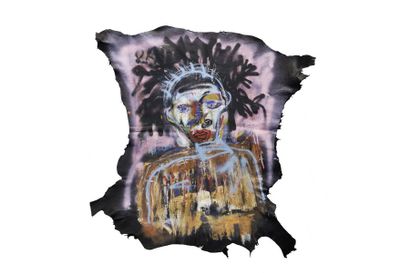 null JAZZU (né en 1983), « Une ombre venue d’Afrique », 2018, bombe, acrylique, écritures...