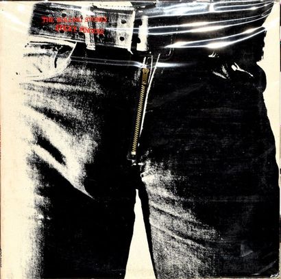 null ANDY WARHOL, Impression sur pochette vinyle The Rolling Stones "Sticky Finger"...