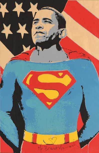 MR. BRAINWASH (né en 1966), MR. BRAINWASH (né en 1966),

Obama superman (gold version),...