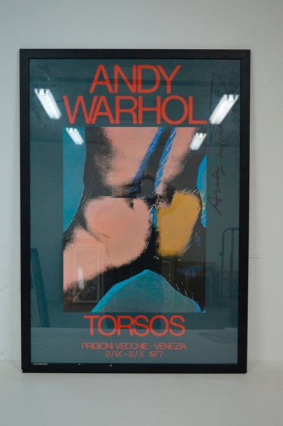 null Andy WARHOL (1928-1987), Torsos - 1977, affiche en couleurs, signée au feutre;...