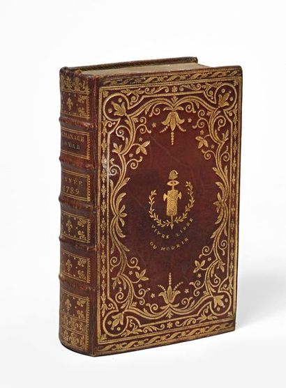 null Almanach Royal, année commune 1789 ; Paris, Debure, 1789 ; in-8°, maroquin rouge,...