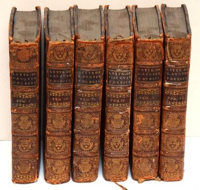 null SAINT-AUGUSTIN : Lettres de Saint-Augustin. Paris, Coignard, 1701 ; 6 vol. in-8°,...