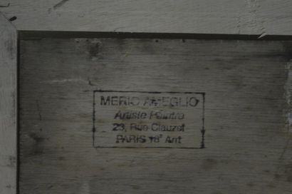 null Ameglio MERIO (1897-1970), La Madeleine, huile sur panneau, cachet au dos. 39...