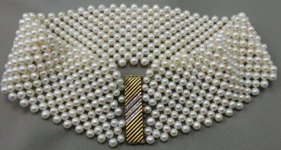 Collier de Chien" en Perles de Culture Collier de Chien" en Perles de Culture composé...