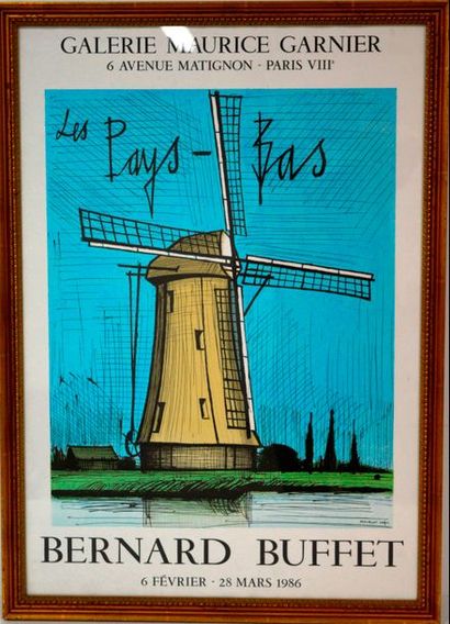 null D'après Bernard BUFFET, LES PAYS-BAS (1986), affiche de la Galerie Maurice Garnier,...