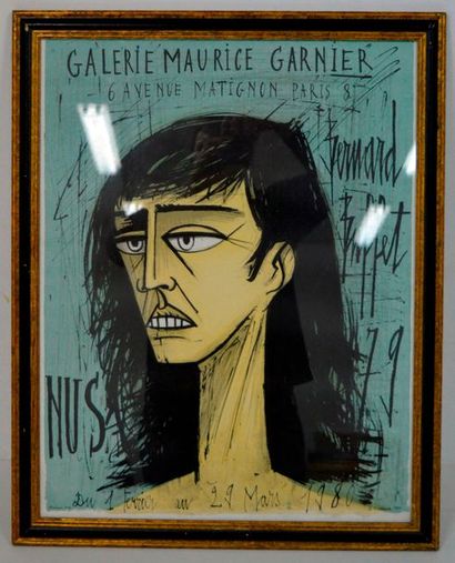 null D'après Bernard BUFFET, affiche de la Galerie Maurice Garnier, exposition de...