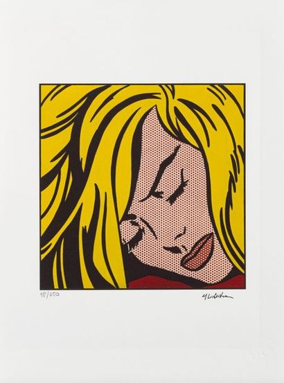 null Roy LICHTENSTEIN (1923-1997), Sleeping girl, 1964, lithographie n°18/150. 38,5...