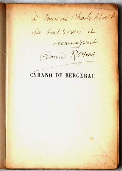 Edmond ROSTAND ROSTAND (Edmond), Cyrano de Bergerac. Paris, Charpentier et Fasquelle,...