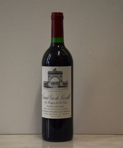 null 1 bouteille CH. LÉOVILLE-LAS-CASES, 2° cru Saint-Julien 1983 