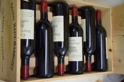 null 12 bouteilles CH. HAUT MARBUZET, Saint-Estèphe 1996 cb 