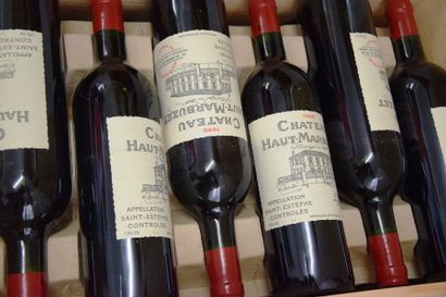 null 12 bouteilles CH. HAUT MARBUZET, Saint-Estèphe 1998 cb 