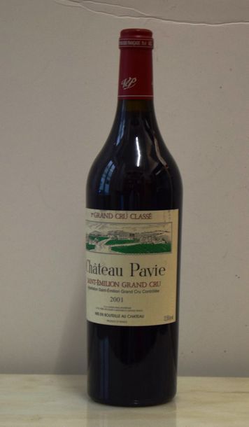 null 1 bouteille CH. PAVIE, 1° Grand Cru St-Emilion 2001 
