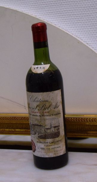 null ensemble de 9 bouteilles :1 bouteille CH. CHEVROL BEL-AIR, Lalande de Pomerol...