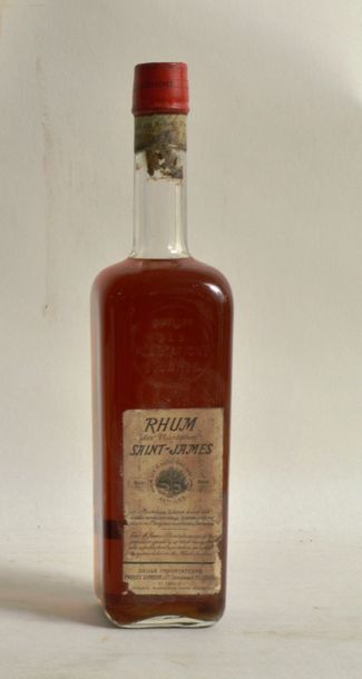 null 1 bouteille RHUM Saint-James Circa 1950 