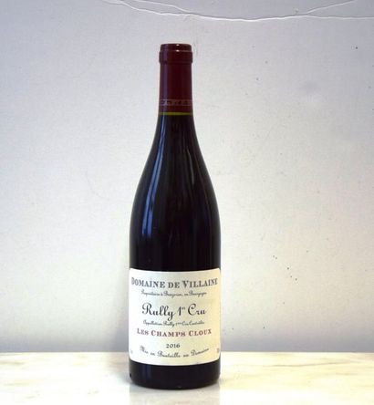 null Ensemble de 5 bouteilles :1 bouteille RULLY "Les Champs Cloux", Domaine de Villaine...